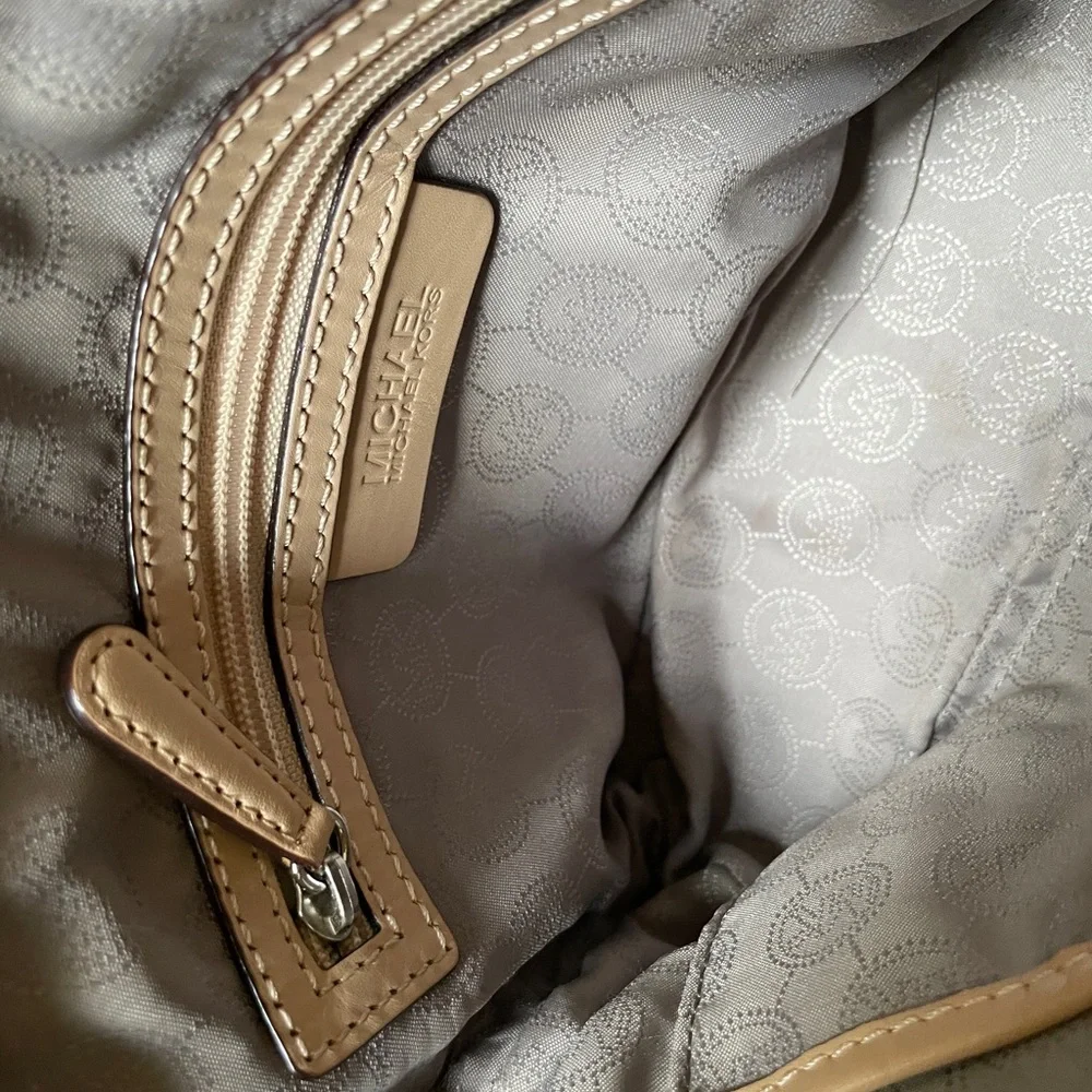 Michael Kors Bronze Metallic Mirrored Crossbody with MK Logo